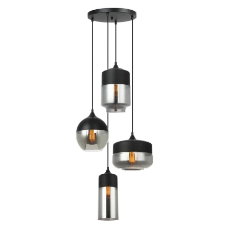 Lampa wisząca nowoczesna MOLINA MDM-4364/4 BK+SG - Italux